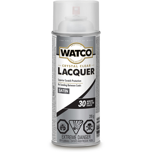 Watco&reg; Lacquer Wood Finish, 319 g, Clear, Satin We Share Industrial Supply