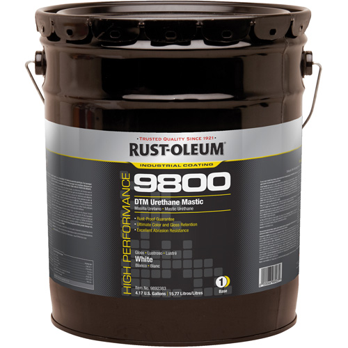Syst&egrave;me de mastic &agrave; lur&eacute;thane 9800 DTM, 5 gal., Blanc, Tr&egrave;s brillant We Share Industrial Supply