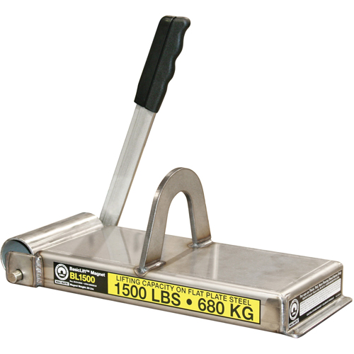 Basiclift Magnets, 1500 lbs. (0.75 tons) Holding Cap., 14-1/2" L x 5-5/8" W x 5-1/2" H We Share Industrial Supply