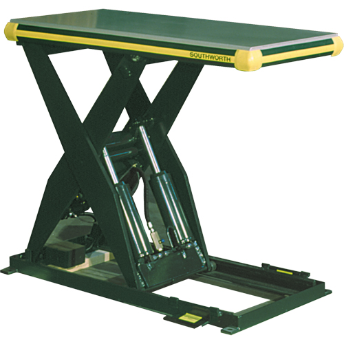 Hydraulic Backsaver Scissor Lift Table, Steel, 24" W x 48" L, 4000 lbs. Capacity We Share Industrial Supply