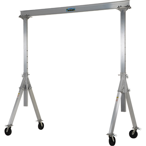 Grue mobile ajustable en aluminium, 10' lo, Capacit&eacute; 2000 lb (1 tonne) We Share Industrial Supply