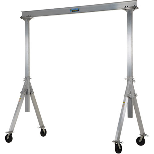 Grue mobile ajustable en aluminium, 10' lo, Capacit&eacute; 2000 lb (1 tonne) We Share Industrial Supply