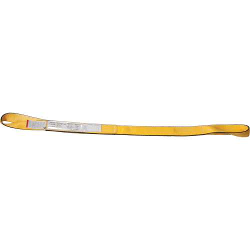 &eacute;lingues de levage en polyester, Pli Double, Oeillets renvers&eacute;s, Type 4, 2" la x 3' lo, Capacit&eacute; verticale 6200 lb We Share Industrial Supply