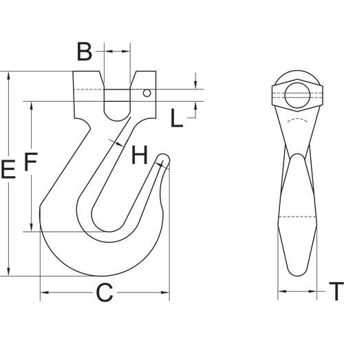 Clevis Slip Hook - Grade 70 We Share Industrial Supply