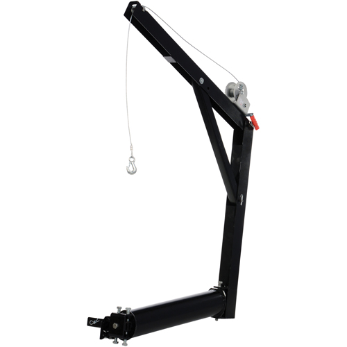 Hitch Mounted Truck Jib Crane, 600 lbs. (0.3 tons) Capacity, 84-5/8" Max. Clearance We Share Industrial Supply