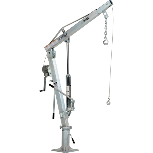 Winch Operated Truck Jib Crane, 500 lbs. (0.25 tons) Capacity, 99" Max. Clearance We Share Industrial Supply