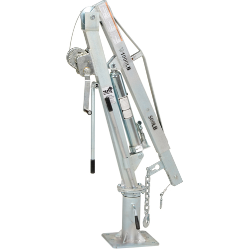 Winch Operated Truck Jib Crane, 500 lbs. (0.25 tons) Capacity, 99" Max. Clearance We Share Industrial Supply