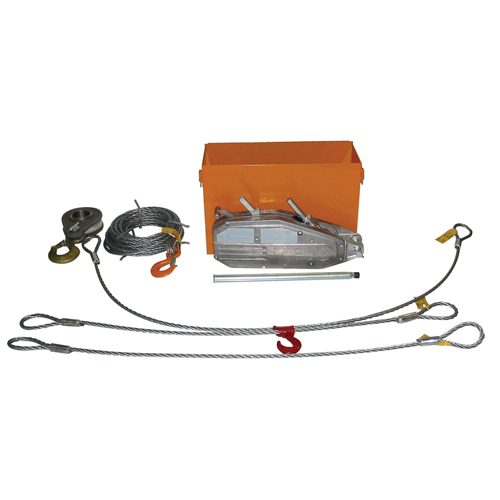 Palan &agrave; c&acirc;ble d'acier Tirfor TU32 en ensemble de r&eacute;cup&eacute;ration, Diam&egrave;tre du fil 5/8", Capacit&eacute; 8000  lb (4 tonnes) We Share Industrial Supply