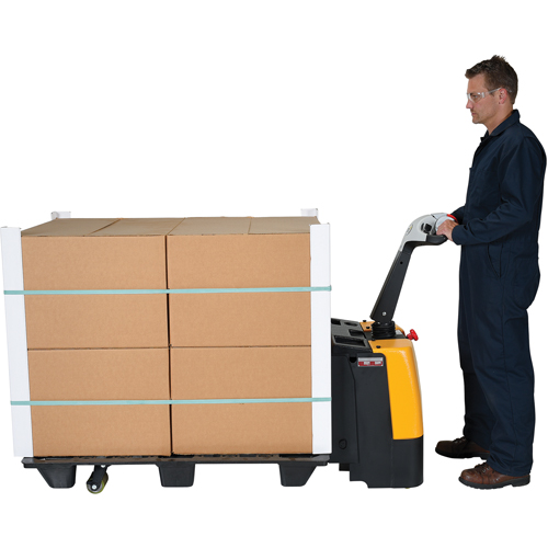 Fully Powered Electric Pallet Truck, 3000 lbs. Cap., 47" L x 25" W We Share Industrial Supply