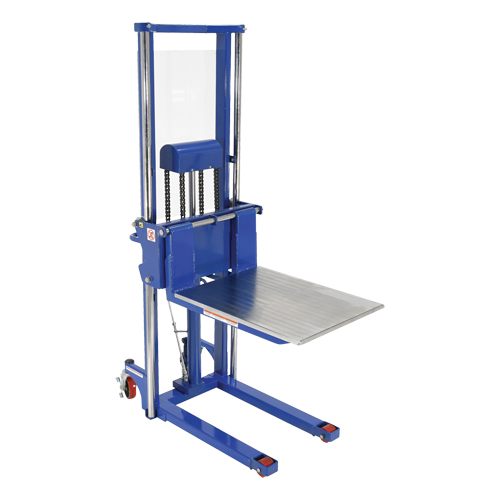 Hefti-Lift Load Stacker, Foot Pump Operated, 1500 lbs. Capacity, 63" Max Lift We Share Industrial Supply