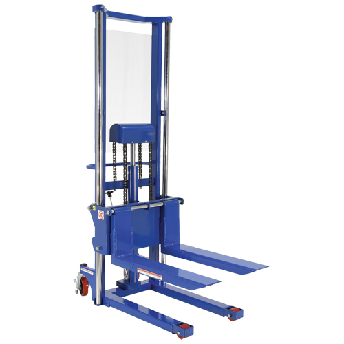 Hefti-Lift Load Stacker, Foot Pump Operated, 1500 lbs. Capacity, 63" Max Lift We Share Industrial Supply