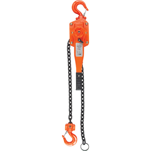 Lever Hoist, 10' Lift, 1500 lbs. (0.75 tons) Capacity, Alloy Steel Chain We Share Industrial Supply