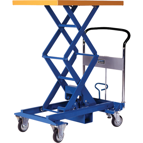 Table &eacute;l&eacute;vatrice &agrave; ciseaux Dandy Lift, 34-4/5" lo x 23-3/5" la, Acier, Capacit&eacute; 770 lb We Share Industrial Supply