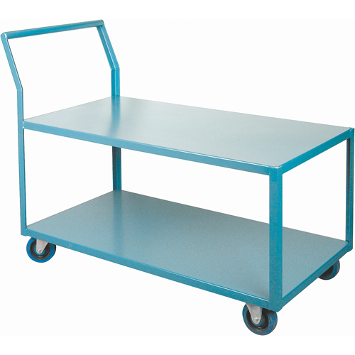 Chariots Surbaiss&eacute;s Robustes, 2 niveaux, 24" la x 48" p x 40" h, 1200 lb Cap We Share Industrial Supply