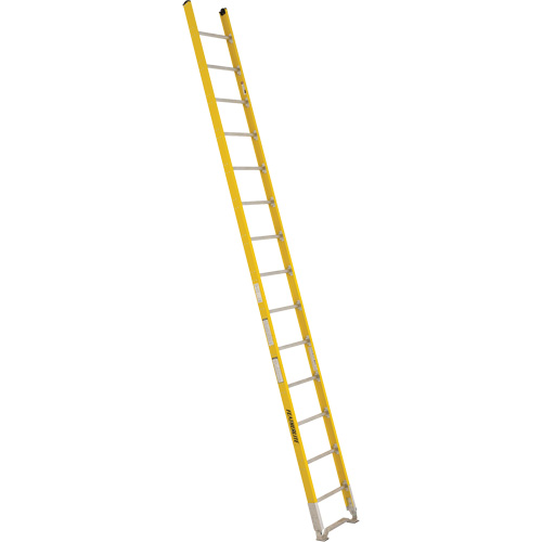 Single Section Straight Ladder - 6100 Series, 14', Fibreglass, 375 lbs., CSA Grade 1AA We Share Industrial Supply