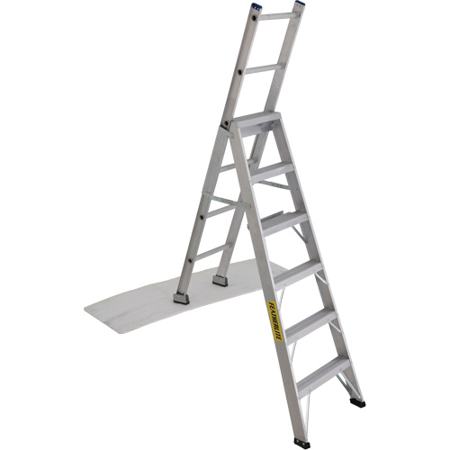 2700 Series Industrial Duty Multi-Way Ladders, 6', Aluminum, 250 lbs. Cap., ANSI 1, CSA 1 We Share Industrial Supply