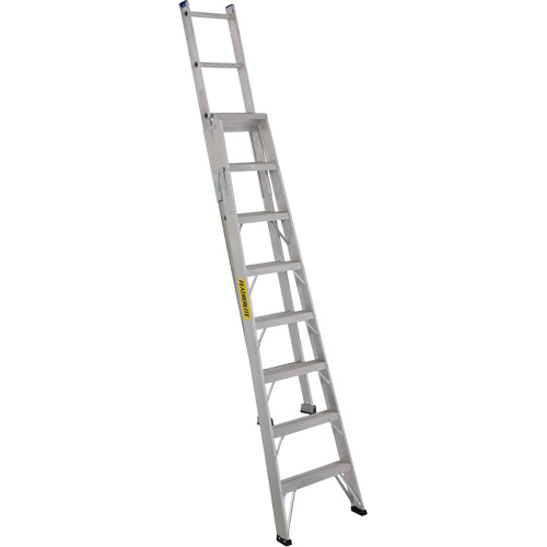 2700 Series Industrial Duty Multi-Way Ladders, 8', Aluminum, 250 lbs. Cap., ANSI 1, CSA 1 We Share Industrial Supply