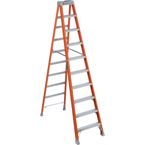 Industrial Heavy-Duty Stepladders, 10', Fibreglass, 300 lbs. Capacity, Type 1A We Share Industrial Supply