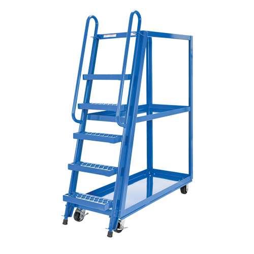 Stock Picking Cart, Steel, 21-7/8" W x 56-1/8" D, 3 Shelves, 1000 lbs. Capacity We Share Industrial Supply