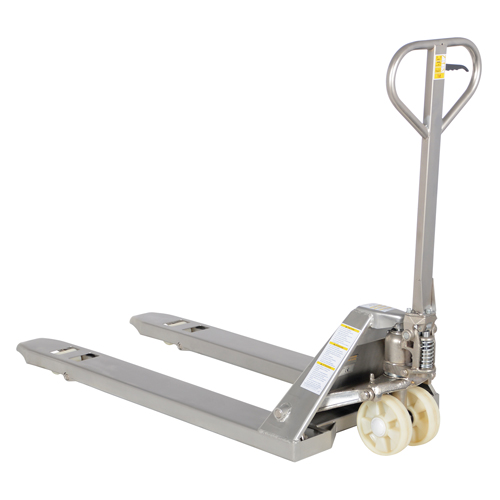 Transpalette, Acier inoxydable, 48" lo x 27" la, Capacit&eacute; 5500 lb We Share Industrial Supply