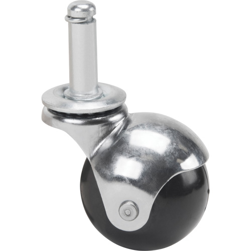 Roulette zingu&eacute;e, Pivotant avec frein, Diam&egrave;tre 2" (50,8 mm), Capacit&eacute; 200 lb (91 kg) We Share Industrial Supply