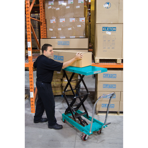 Heavy-Duty Hydraulic Scissor Lift Table, 27-1/2" L x 17-3/4" W, Steel, 330 lbs. Capacity We Share Industrial Supply