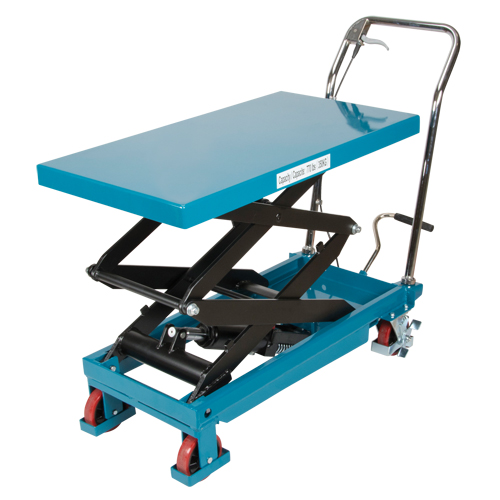 Heavy-Duty Hydraulic Scissor Lift Table, 35-3/4" L x 19-3/4" W, Steel, 770 lbs. Capacity We Share Industrial Supply