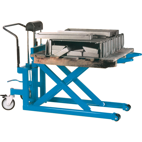 Hydraulic Skid Scissor Lift/Table, 42-1/2" L x 20-1/2" W, Steel, 2200 lbs. Capacity We Share Industrial Supply