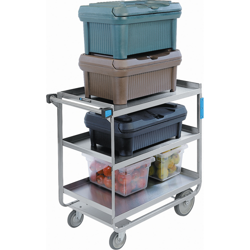 Heavy-Duty U Frame Carts, 3 Tiers, 19" W x 34-1/2" H x 33" D, 700 lbs. Capacity We Share Industrial Supply