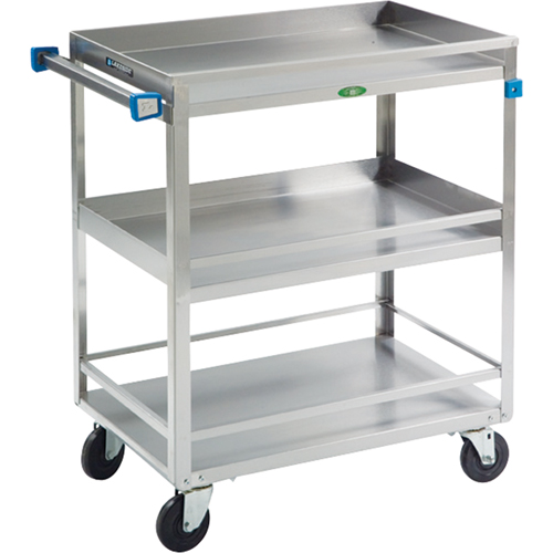 Chariots avec barres de retenue, 3 Tiers, 19" la x 34-3/4" h x 31" p, Capacit&eacute; 500 lb We Share Industrial Supply