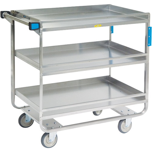 Chariots avec barres de retenue, 3 Tiers, 23" la x 37-1/4" h x 38-5/8" p, Capacit&eacute; 700 lb We Share Industrial Supply