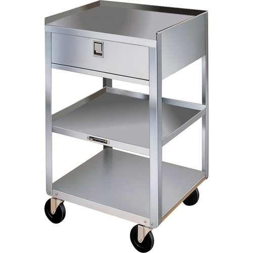 Supports en acier inoxydable pour &eacute;quipement, 300 lb Capacit&eacute;, Acier inoxydable, 16-3/4" x la, 30-1/8" x ha, 18-3/4" p, 1 tirroirs We Share Industrial Supply