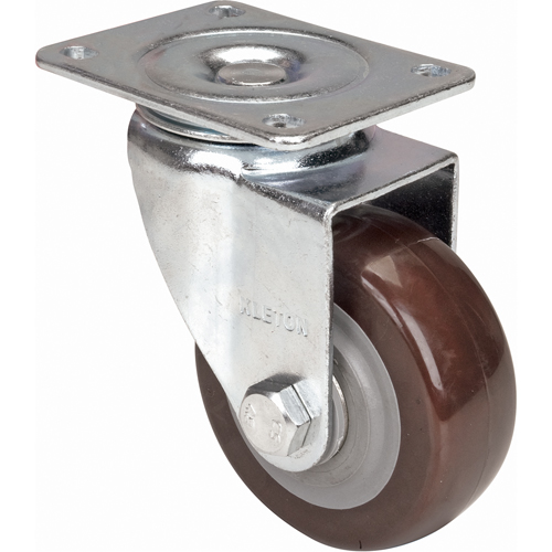 Caster, Swivel, 4" (101.6 mm), Polyurethane, 440 lbs. (199.58 kg.) We Share Industrial Supply
