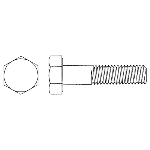 Vis d'assemblage &agrave; t&ecirc;te hexagonale, 1-1/8"-7 dia., 3-1/2" lo, Ordinaire, Cors&eacute;, Grade 5 We Share Industrial Supply