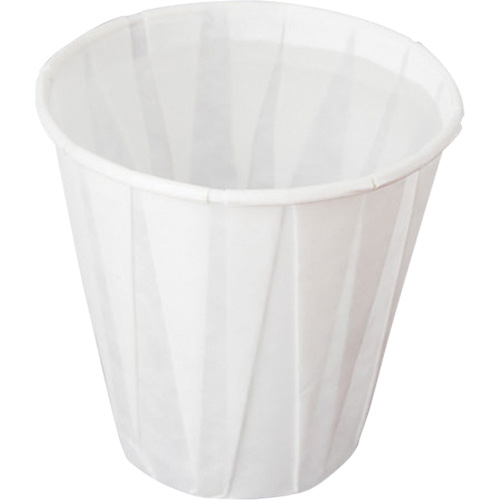 Gobelet pliss&eacute;, Papier, 5 oz, Blanc We Share Industrial Supply