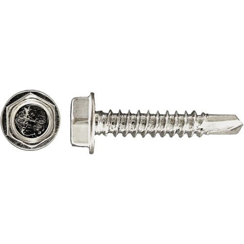 Vis taraud&eacute;es hex HD Drill-X 100 mcx, #12 dia., 1-1/4" lo, Zingu&eacute; We Share Industrial Supply