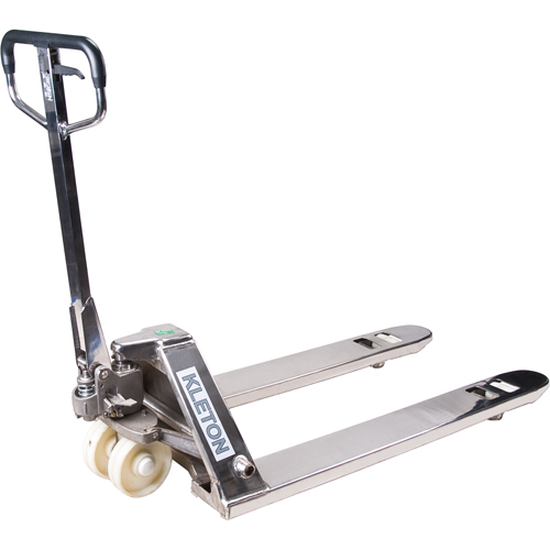 Transpalettes manuels, Acier inoxydable, 48" lo x 27" la, Capacit&eacute; 5500 lb We Share Industrial Supply