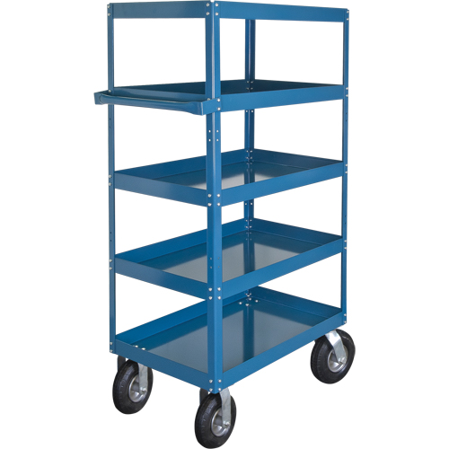 Shelf Carts , 5 Tiers, 24" W x 65" H x 36" D, 900 lbs. Capacity We Share Industrial Supply