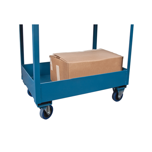 Deep Lipped Service Cart, 2 Tiers, 24" W x 47" H x 36" D, 1200 lbs. Capacity We Share Industrial Supply