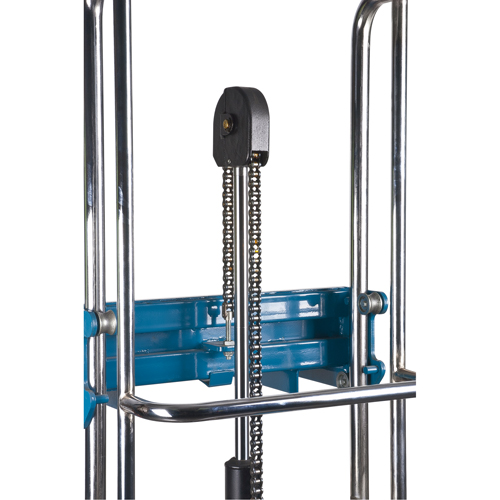 Hydraulic Platform Lift Stacker, Foot Pump Operated, 880 lbs. Capacity, 60" Max Lift We Share Industrial Supply