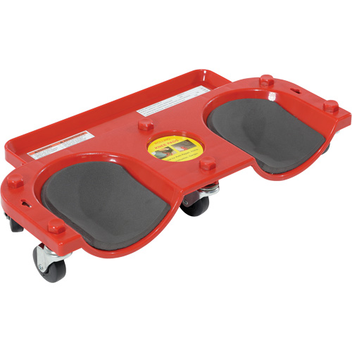 Socle roulant pour les genoux, Plastique, Rouge, Capacit&eacute; 350 lb We Share Industrial Supply