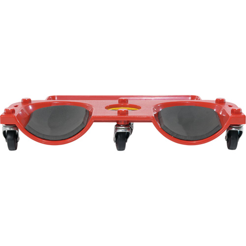 Socle roulant pour les genoux, Plastique, Rouge, Capacit&eacute; 350 lb We Share Industrial Supply