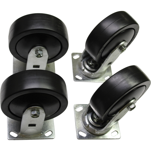 Ensemble de roulettes pour conteneur autobasculeur We Share Industrial Supply