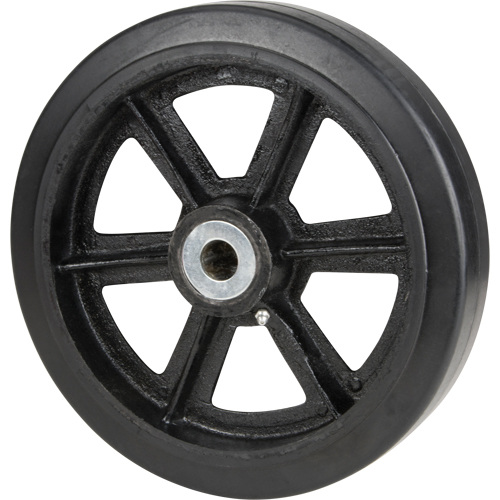 Mold-On Rubber Wheels, 8" (203.2 mm) Dia. x 2" (50.8 mm) W, 600 lbs. (272.155 kg.) Capacity We Share Industrial Supply