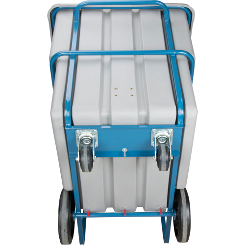 Chariot basculeur en acier, Poly&eacute;thyl&egrave;ne, 1,1 vg³, Capacit&eacute; de charge de 2000 lb We Share Industrial Supply