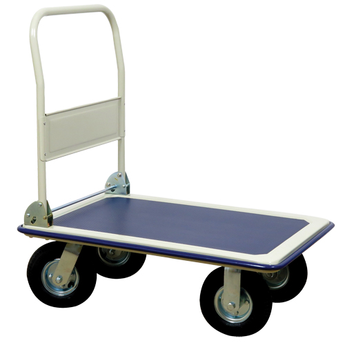 Chariot &agrave; plateforme avec poign&eacute;e pliante, Acier, 660 lb, 35" lo x 23" la, Hauteur 43,5" We Share Industrial Supply