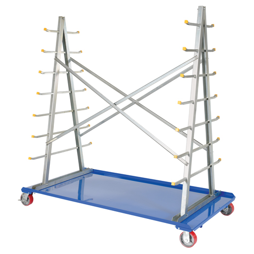 A-Frame Bar & Pipe Cart, Steel, 36-3/4" W x 73-3/4" D x 72-1/2" H, 2000 lbs. Capacity We Share Industrial Supply