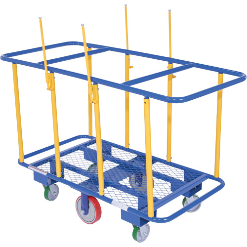 Horizontal Panel Cart, 63-7/16" x 28-1/2" x 40-15/16", 2000 lbs. Capacity We Share Industrial Supply