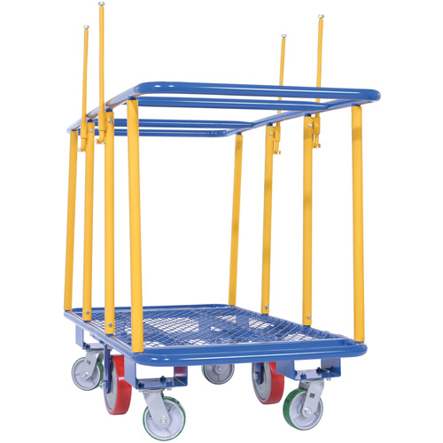 Horizontal Panel Cart, 63-7/16" x 28-1/2" x 40-15/16", 2000 lbs. Capacity We Share Industrial Supply