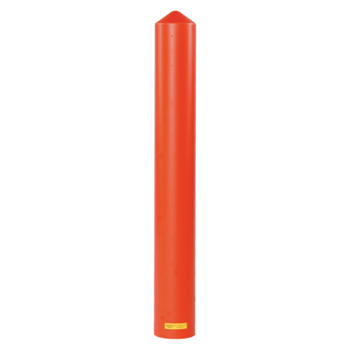 Smooth Bollard Cover, 4" Dia. x 56" L, Red We Share Industrial Supply